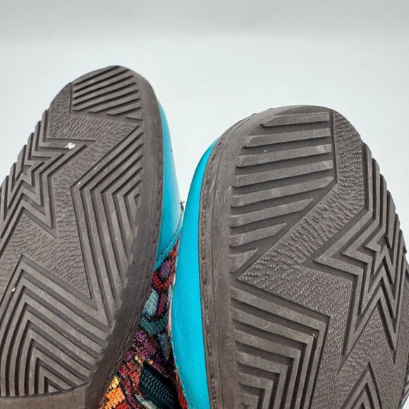 SOCOFY Boho Spliced Leather/Fabric Side Zip Ankle Boots Women 39 / 9 vibrant col - Picture 11 of 16